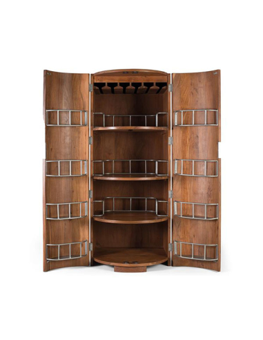 Mueble bar cofre vertical 2 puertas