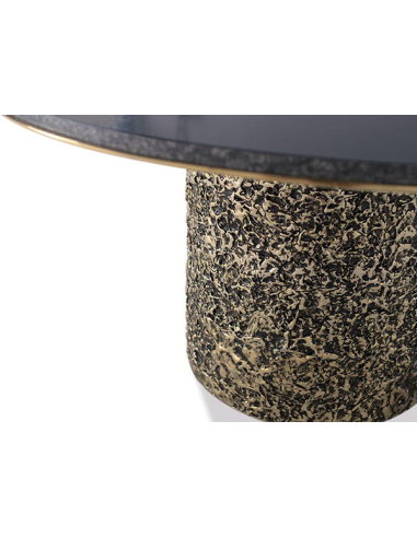 Mesa de centro redonda mármol con...