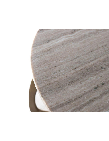 Mesa de centro Magro redonda con mármol