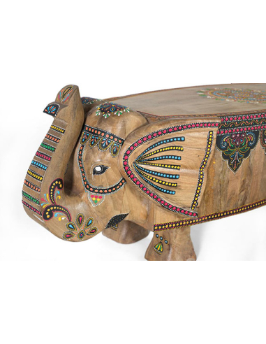 Banco Ebro elefante pintado a mano Banco Ebro elefante pintado a mano