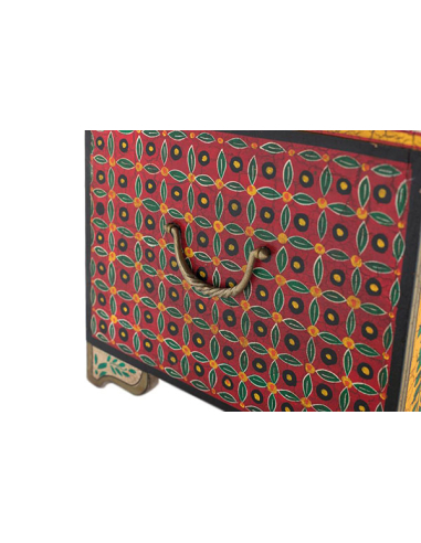 Baúl Liena pintado a mano elefante de...