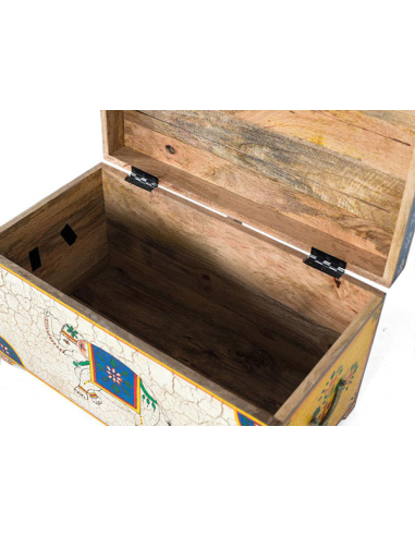 Baúl Liena pintado a mano elefante...