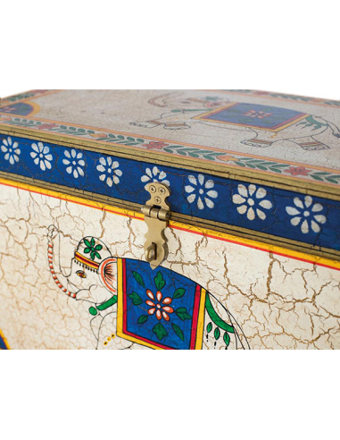 Baúl Liena pintado a mano elefante...