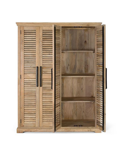 Armario 4 puertas varillado horizontales