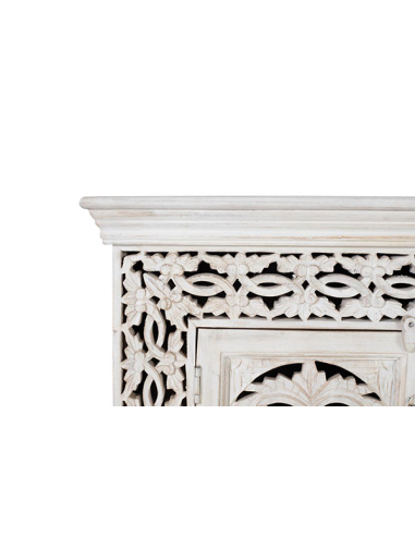 Mueble de TV 2 puertas caladas Mueble de TV 2 puertas caladas