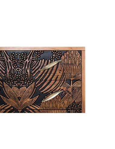 Cómoda Yaque 3 cajones texturizada