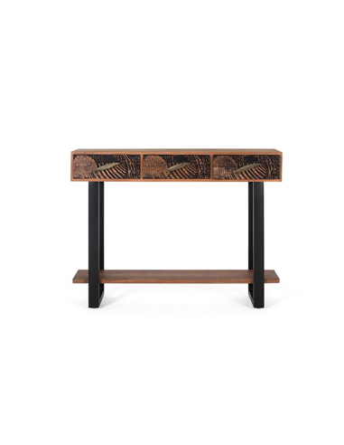 Consola Yaque 3 cajones texturizado Consola Yaque 3 cajones texturizado