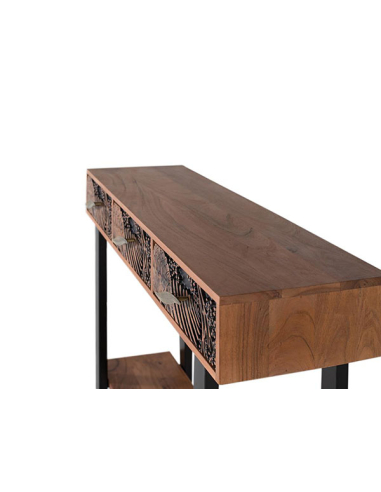 Consola Yaque 3 cajones texturizado Consola Yaque 3 cajones texturizado