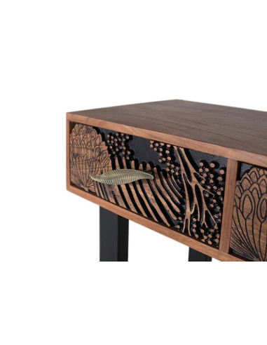 Consola Yaque 3 cajones texturizado Consola Yaque 3 cajones texturizado