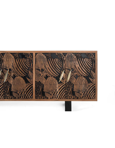 Aparador Yaque 6 puertas texturizado Aparador Yaque 6 puertas texturizado