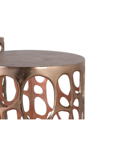 Set de 2 mesas centro calada óvalos Set de 2 mesas centro calada óvalos