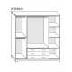 Armario Vega 200 cm 4 puertas Armario Vega 200 cm 4 puertas