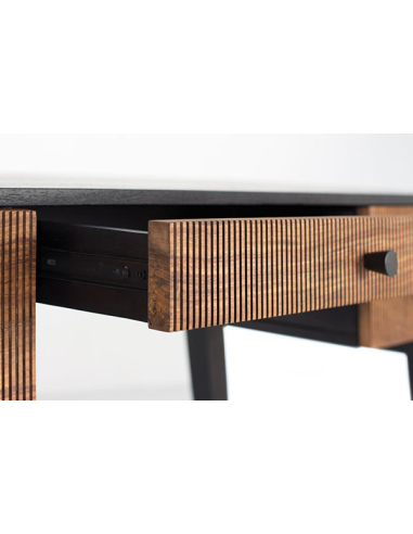 Escritorio Obi 3 cajones base de metal Escritorio Obi 3 cajones base de metal