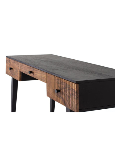 Escritorio Obi 3 cajones base de metal Escritorio Obi 3 cajones base de metal