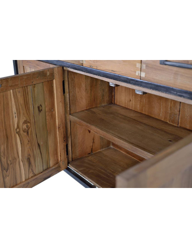 Aparador 8 cajones 3 puertas teka y... Aparador 8 cajones 3 puertas teka y...