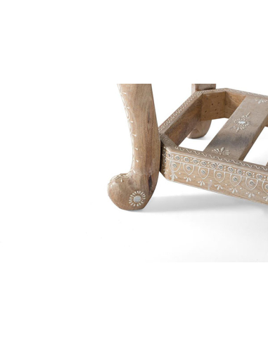 Banco tapizado estilo hindú Banco tapizado estilo hindú