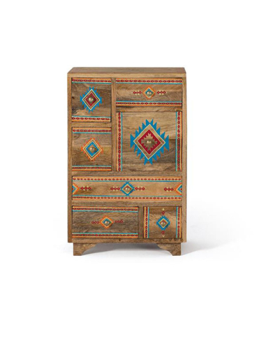 Mesita 7 cajones detalles pintados a... Mesita 7 cajones detalles pintados a...