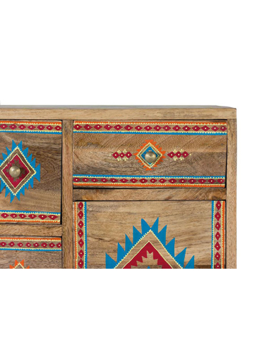 Mesita 7 cajones detalles pintados a... Mesita 7 cajones detalles pintados a...