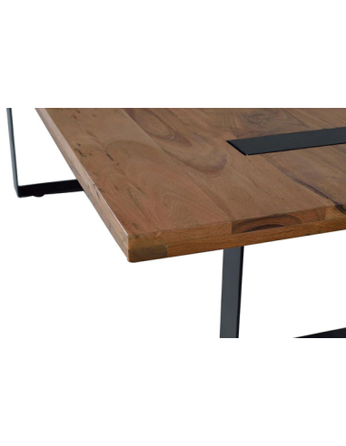 Mesa de centro metal en espejo