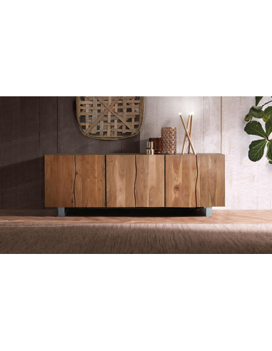 Aparador 6 puertas ondas acacia Aparador 6 puertas ondas acacia