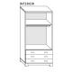 Armario Vega 100 cm 2 puertas con cajones Armario Vega 100 cm 2 puertas con cajones