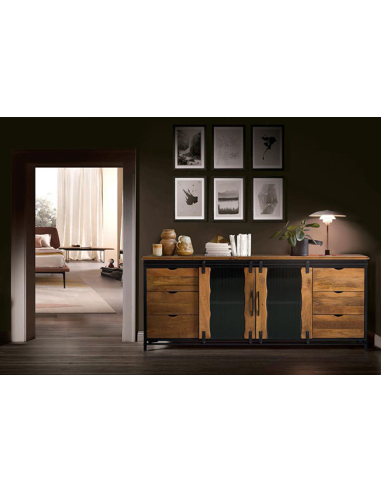 Aparador Loira 2 puertas correderas 6...