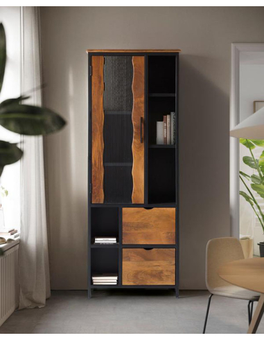 Vitrina Loira 2 cajones industrial