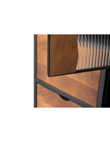 Vitrina Loira 2 cajones industrial