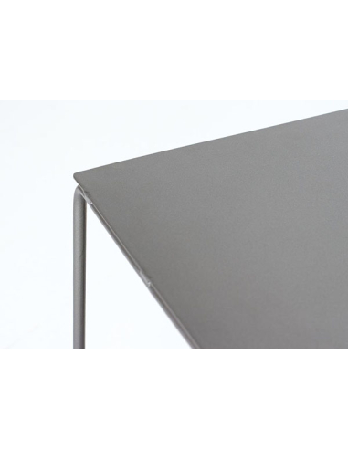 Set 3 mesas nido cuadradas metal