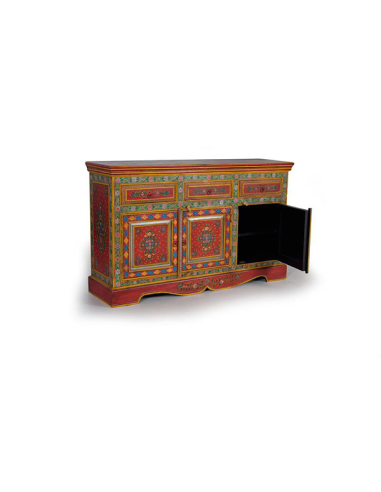 Aparador vajillero Goa pintado a mano