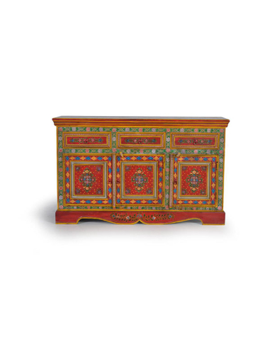 Aparador vajillero Goa pintado a mano