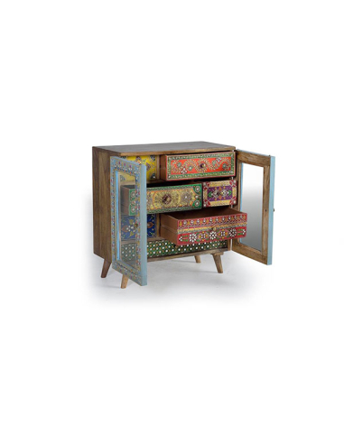 Cómoda Goa 7 cajones pintada a mano