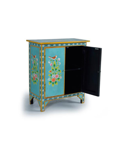 Cómoda Goa con estante pintada a mano