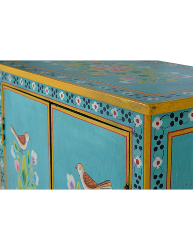 Cómoda Goa con estante pintada a mano