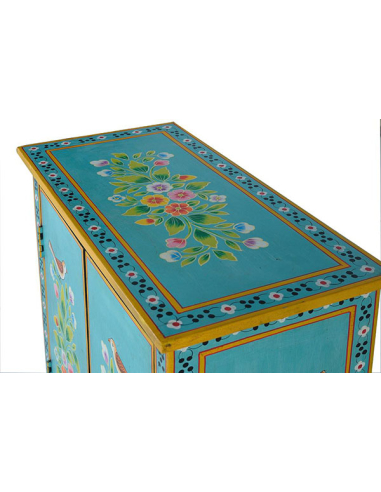 Cómoda Goa con estante pintada a mano