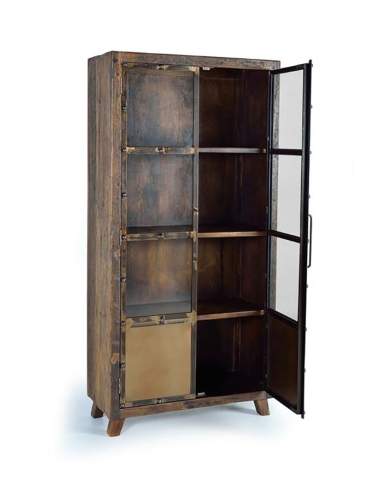 Vitrina madera recuperada traviesa de...