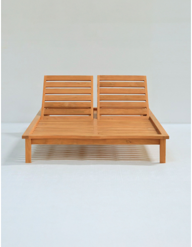 Tumbona doble Chill Out madera teca...