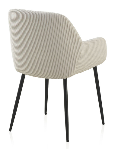 Sillón Jord tapizado en tela de pana...