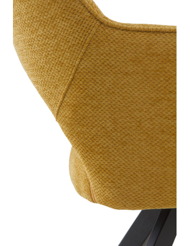 Set 4 Sillones Hel giratorios mostaza