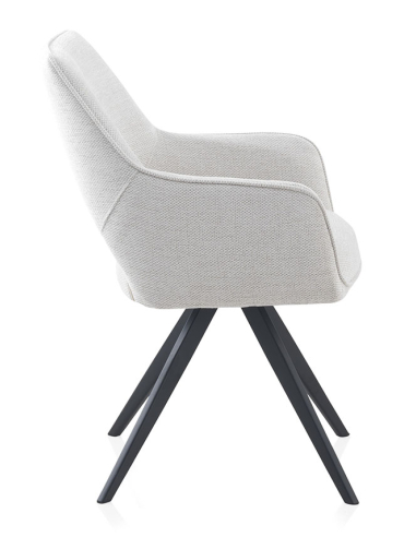 Sillón Hel giratorio beige patas...