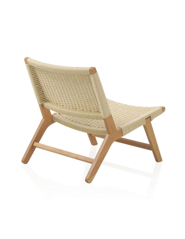 Sillón madera haya con asiento y...