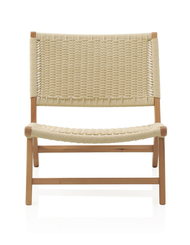 Sillón madera haya con asiento y...