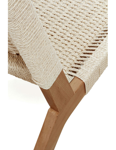 Sillón madera haya con asiento y...