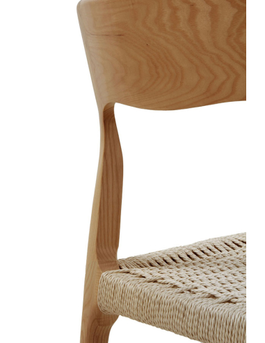 Silla Eir madera fresno con asiento...