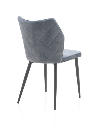 Silla Hermes color azul patas...
