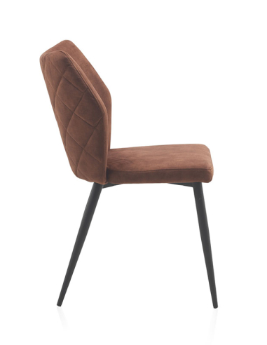 Silla Hermes color marrón patas... Silla Hermes color marrón patas...