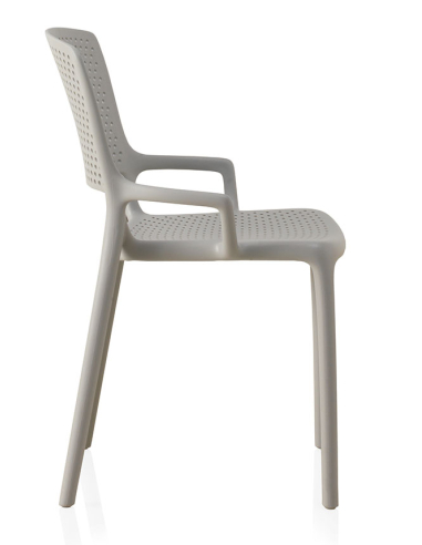 Set 4  Sillas Vesta pp color gris