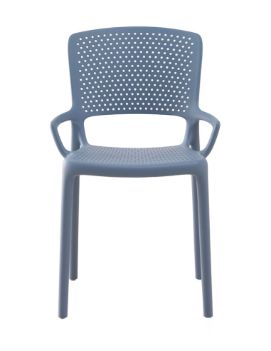 Set 4 Sillas Vesta pp color celeste