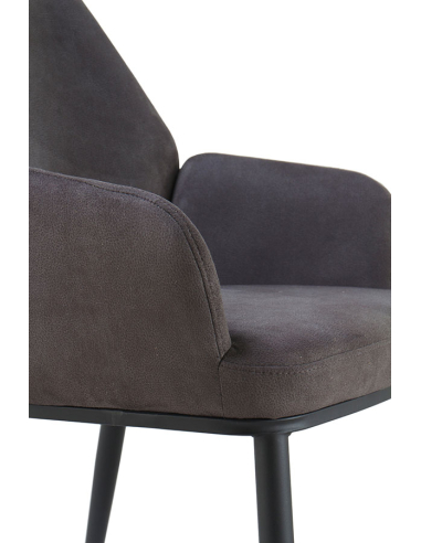 Set 4 Sillones Quirón gris oscuro...