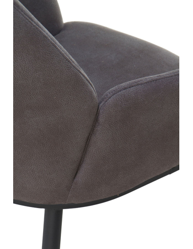 Sillón Quirón tapizado gris oscuro...